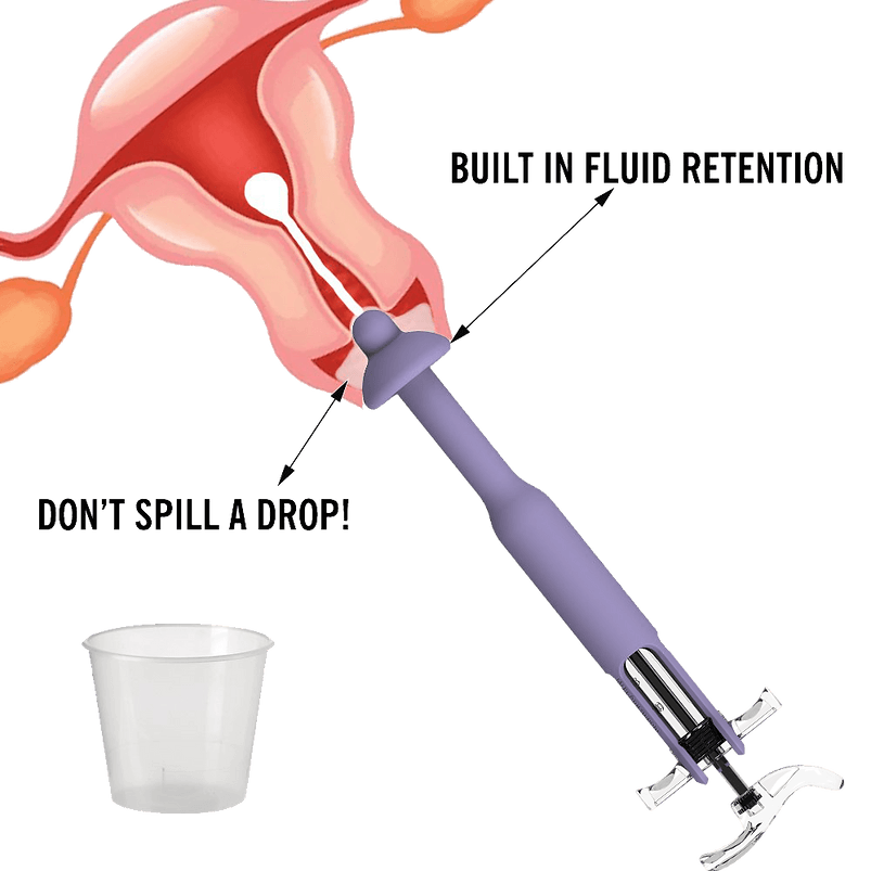 At-home insemination kit (6.5" reusable syringe)